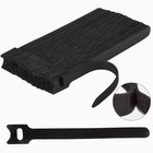 50pcs Cable Straps Wire Cord Hook Loop Ties Reusable Fastening Organizer Laptop