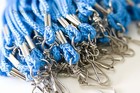 Wholesale 100 Pcs Light Blue Rope Round Id Neck Lanyard Swivel J Hook Heavy Duty