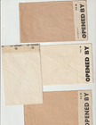 Great Britain Postal History 4  Wwii 1943 Kgvi Censored Covers To  California Us
