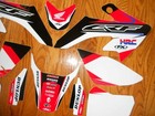 Fx Crf50f Graphics Decals Kit Hrc Honda Crf 50    2004 To 2024   Red