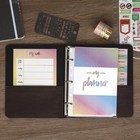  samsill Vintage Leather Mini 3 Ring Binder 1   5 5x8 5 Brown Planner 