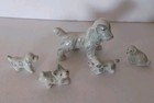 Vintage Ceramic Dogs Lot Of 5 Figurines Made In Japan