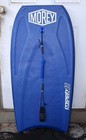 Morey Mach 11 Tube Rail Boogie Body Board Blue Elephant Graphic Leash 42 