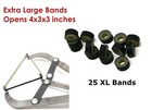 Xl Bull Band Rings 25 Count Castrate Bulls Cattle Sheep Goats Bigger Bands