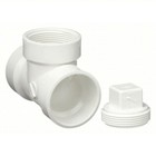  7  Pack Lot Nibco 3  Pvc Dwv Hub X Hub X Fpt Cleanout Tee With Plug Test Tee