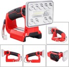 9w 1000lm Led Work Light For Milwaukee 18v Battery Handheld Flashlight Spotlight