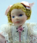 Ooak Artist 3 75  Girl Doll 1 12 Dollhouse Miniature