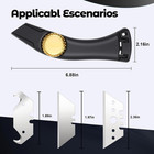 2pcs Black Fixed Blade Roofing Knife  Heavy Duty Utility Knife For Drywall  Viny