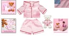 Pink Plush Bear Clothes Outfit Set For 12-16 Inch Stuffed Toys Doll Clothing