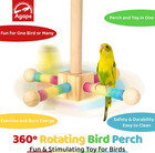 Bird Toy  Parrot 360   Interactive Rotating Perch  Bird Cage Accessories For Smal