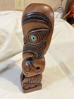 Vintage Tiki Hand Carved Wooden Statue