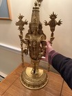 Large Hindu Statue Balaji Lord Venkateswara Brass 23    25lb  Indian Temple Art