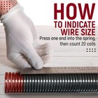 Garage Door Torsion Spring Wire Measuring Tool For  125 -  625  Steel Grey 