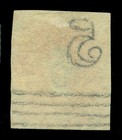 Chile 1862 Columbus Estancos 5c Carmine Sc  9a Used Vf  ovalle  Linear Pmk