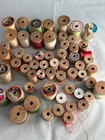 Vintage Wooden Sewing Spools Lot Of 59