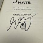 Signed Greg Gutfeld The Joy Of Hate Book Fox News Tv 1st Ed  Hc Dj Autograph