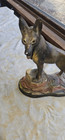 Chalkware German Shepherd Figurine Vintage