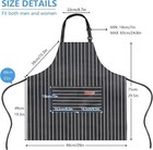 2 Pack Adjustable Bib Aprons W  2 Pockets Cotton Cooking Apron For Women   Men