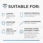 Diamond Lapidary Paste Kit  h  6x5 Gram  Sizes 1 200 1 050 800 600 500 400 Grit