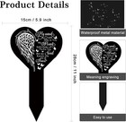 Grave Markers For Cemetery Memorial Remembrance Side Engraved Heart Single