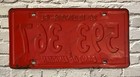 1961 Illinois Automobile License Plate 593 367