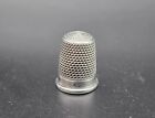 Antique Art Deco Sterling Silver Thimble uk birmingham hf 1905