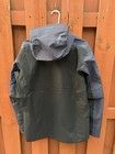 Men s Hooded Windbreaker Jacket Zip Zipped Pockets Polyester Gray black Size M