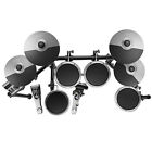 Donner Ded-200x Electric Drum Set Dual Zone Snare With Headphones Throne   Gray