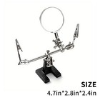 Helping Third Hand Magnifier Soldering Stand Clamp Holder Alligator Clip Tool