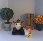 Vtg  1950s Pair Borden Elsie The Cow   Elmer The Bull Sugar Creamer Set Japan