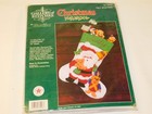 New Vintage Bucilla Gallery Of Stitches Felt Stocking Kit A Salute To Christmas
