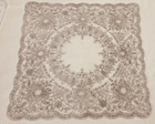 Vintage Hanky Appenzell White Elaborate Embroidery Wedding Bridal