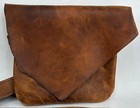 Bison Buffalo Leather Medium Sized Possibles Bag  pouch Made In The Us Free Ship