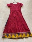 Women Bollywood Stitched  Cotton  Kurti Long Gown Dress Sz M