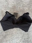 2xl True Kind Black Seamless Padded Bra With Adjustable Straps