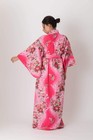 Japanese Yukata Kimono Women Dolls In Color Gradation Cotton Robe Made In Japan