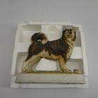 Vintage 1977 Lionstone Sculptured Porcelain Alaskan Malamute Dog Figurine 6 5in