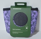 New Disney Parks 2026 Starbucks Haunted Mansion Purple Fabric Cup Sleeve 16 Oz