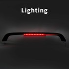 For Honda Civic 4dr 2dr Ek Ej Si 96-2000 Trunk Spoiler Wing W  Led Brake Light