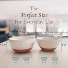 Ceramic Large Mixing Bowls Set Of 2 Nesting Bowls Extra Large 2 5 And 1 6 Quart