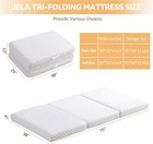 4 Inch Memory Foam Folding Mattress  Trifo    Foldable Mattress Twin Mattress
