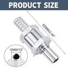12mm 1 2 Inch Inline Check Valve Fuel Diesel Liquid Oil Air One Way Non Return