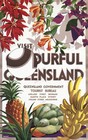 Visit Colourful Queensland Australia Travel Poster C1935 Trompf Wall Art