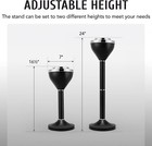 Commercial Standing Ashtray Outdoor Cigarette Butt Receptacle Disposal Ash Tray