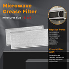 Microwave Grease Filter 13 X 6  Aluminum Mesh Screen Compatible Whirlpool 2pc