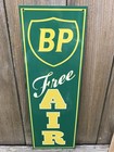 Bp Petroleum  Free Air Garage Metal  Gasoline Gas Sign Pump Oil