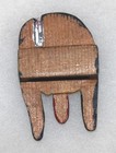 Vintage Bsa Hand Carved Wood Indian  face  mask  Neckerchief Slide Folk Art