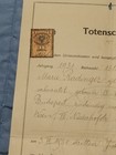 Jewish Community Judaica Document Burial 1930s Wien Vienna Austria Radinger