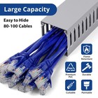 Zhiyo 3 h X 3 w Cable Raceway  6ft Under Desk Wire Management Channel  Grey