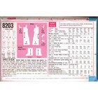 Vintage 1969 Simplicity 8203 Sewing Pattern Misses Dress Shorts Size 8 Bust 31 5